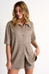 Shan Kate Vegan suede blouse